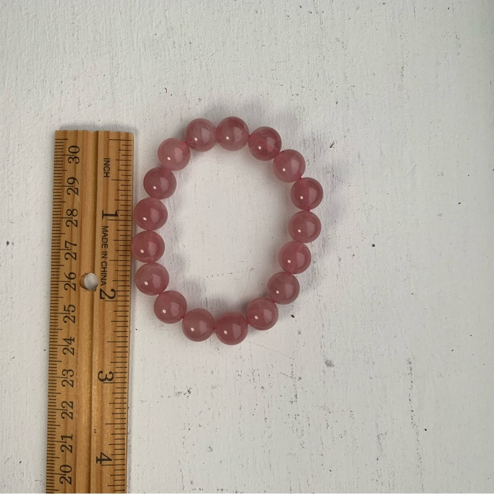 Elegant Pink Beaded Bracelet - Picture 2 of 4